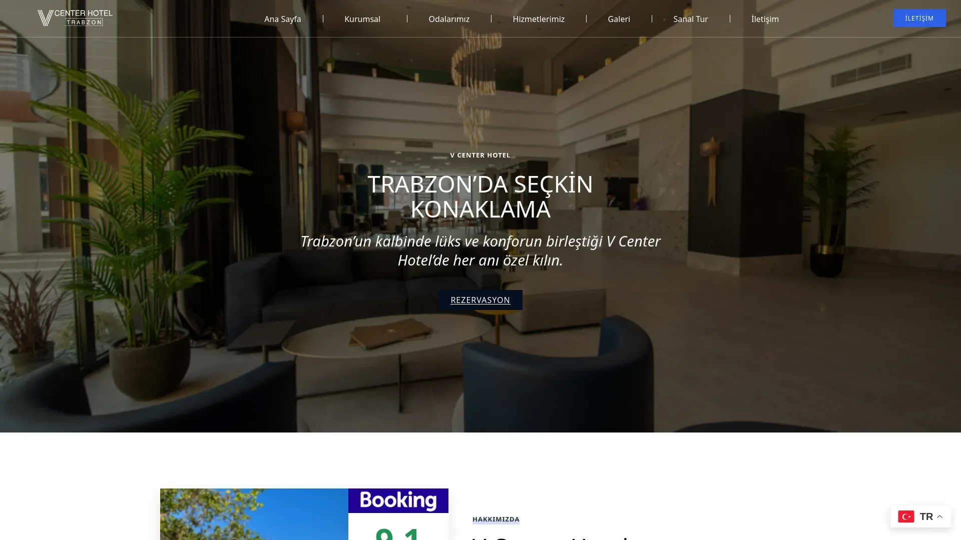 V Center Hotel Trabzon web sitesi referansı