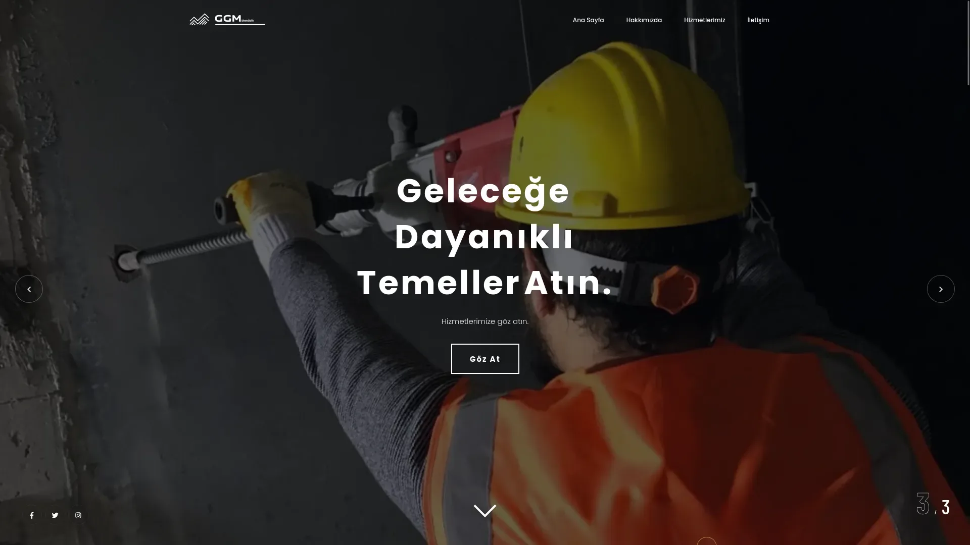 GG Mühendislik web sitesi referansı